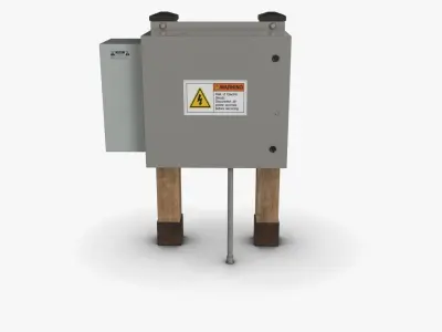 Electrical Box 01 Low-poly 3D model