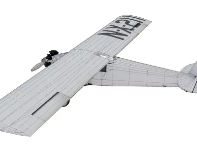 Ryan NYP Spirit of St Louis Low-poly 3D model