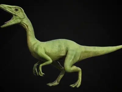 Compsognathus - Compy dinosaurs Low-poly 3D model