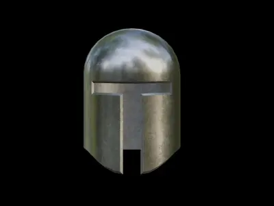Medieval Helmet Low-poly 3D model