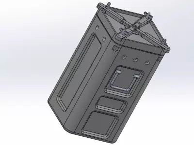 Bofors 40mm Ammunition Can 3D model