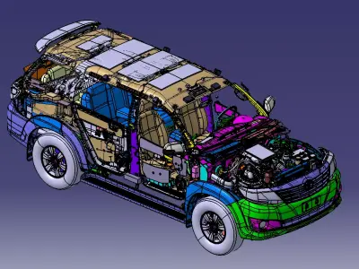 Toyota Fortuner model 3D model