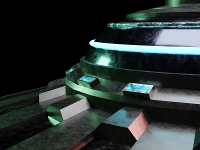 Stylized UFO 3D model