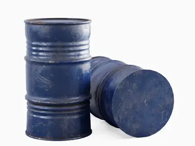 Industrial Barrel 04 Low-poly 3D model