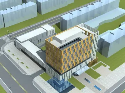 Office Building 3D model 421