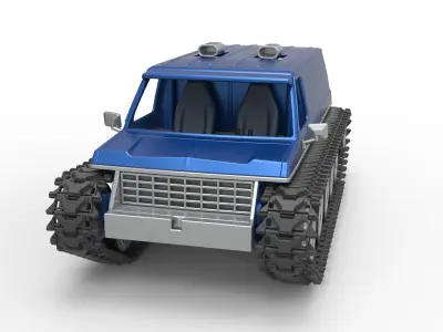 Vintage Monster tank Version 5 Scale 1 to 25 3D print model