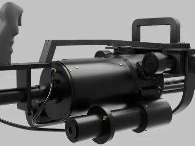 Classic Army M134-A2 minigun Free 3D model