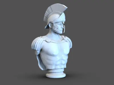 Roman Soldier Bust 3D print model