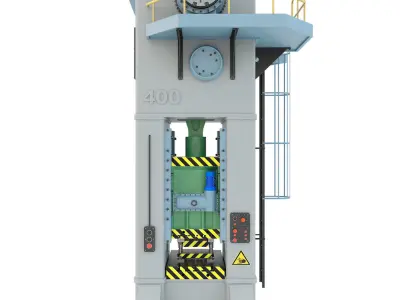 Industrial mechanical press-stamping machine tool KB9536 3D model