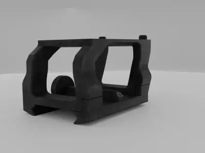 Scalarworks LEAP RMR Red Dot Mount Low-poly 3D model