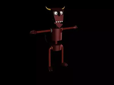 Devil Robot Futurama Low-poly 3D model