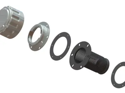 PARKER Filter Cap Breather for Hydraulic reservoirs 3D model