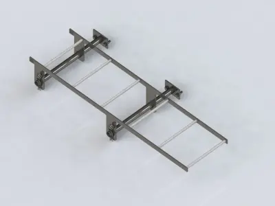 Ladders - 6 steps Free 3D model