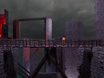 Ancient Fantasy Temple Ruins 4K Free 3D model