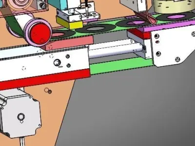 Laminating machine of separate module 3D model