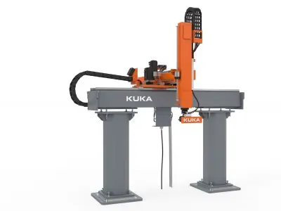 Linear Gantry Robot Adjustable 3D model