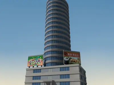 Building Lowpoly 02 Low-poly 3D model