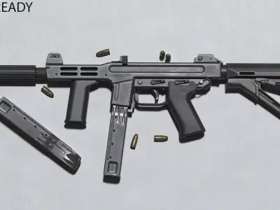 M4 Spectre Low-poly 3D model