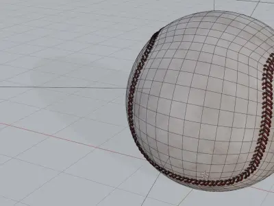 Baseball  ball 3D 3D model