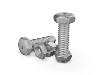 Nut bolt 3D model