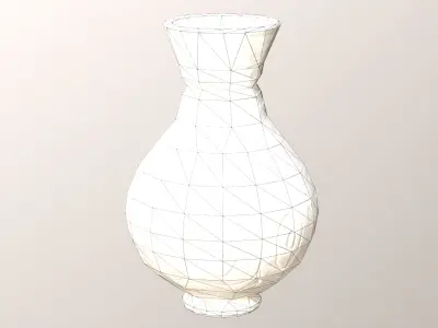 Ceramic Antique Vase ancient dirty earthenware Low-poly 3D model