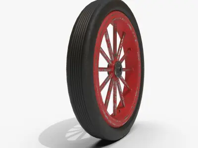 Spoke wheel 1910-1920 3D model