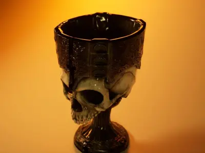 Antique Skull Goblet 3D model Low-poly 3D model