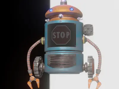 STOP ROBOT 3D model