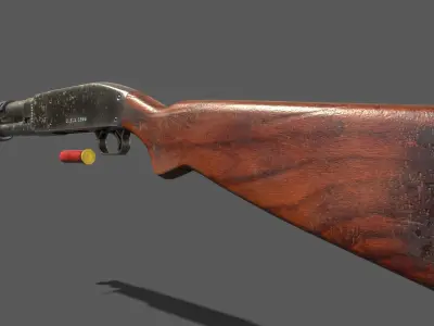 Shotgun 3D Model 3D model purchase