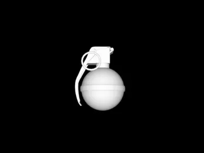 Grenade light bulb Low-poly 3D model