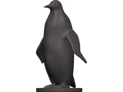 Penguin statue 3D model