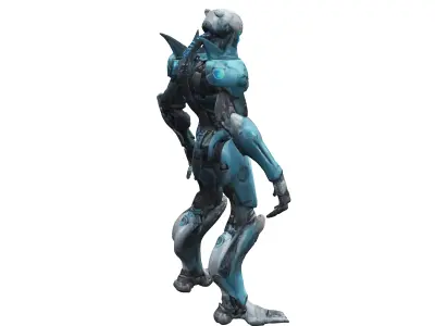 scifi morph cyborg dead space 3D model