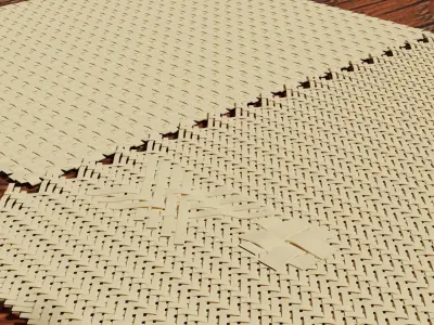 Bamboo weave pattern 3D model