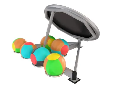 Medical Ball medball sports equipment trampoline 3D model