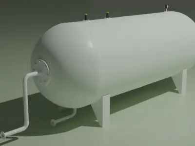 Gas storage tank Free 3D model