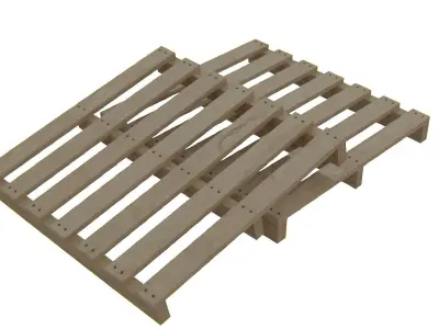 WoodPalletV-03 wooden pallets Low-poly 3D model