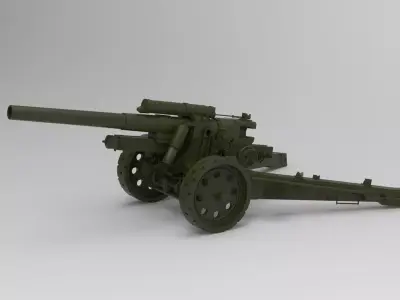 schwere Kanone 18 howitzer 3D model