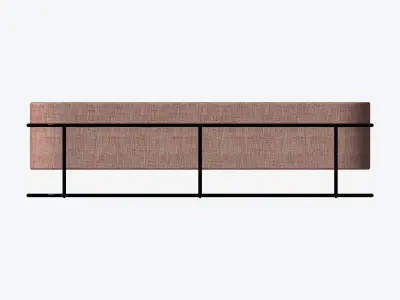 Furniture - Bench - Contemporary - Stackable - Type 2 Low-poly 3D model
