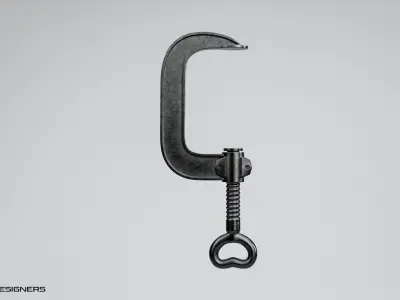  Vintage Machinist Clamp - C Clamp 3D model
