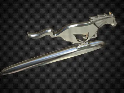 horse logo 3D model