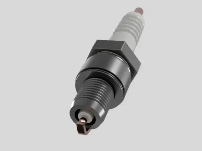 spark plug 3D model purchase