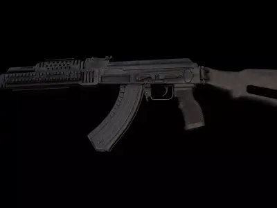 Automatic Vishkova 84 AV-84 Tactical Low-poly 3D model