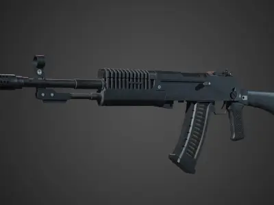 AN-94 Assault Riffle Low-poly 3D model
