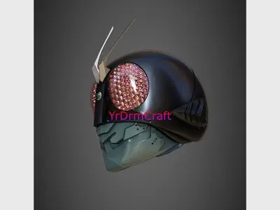 Shin kamen rider helmet  3D print model