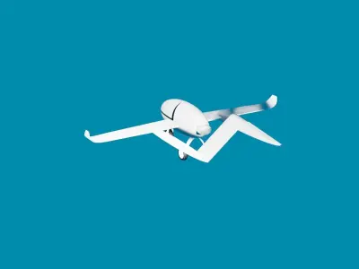 Plane paper airplane 3D model