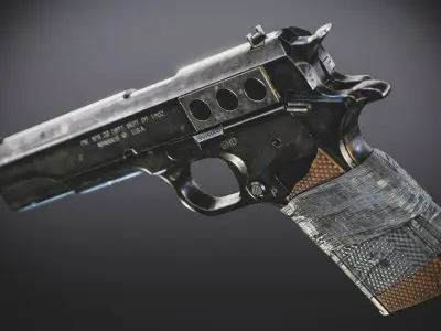 M1911 - Post Apocalyptic Series Free low-poly 3D model