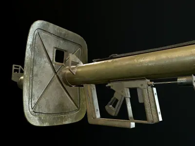 Panzerschrek - German WW2 Rocket launcher Low-poly 3D model