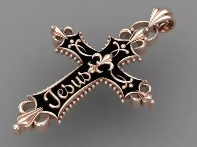The Most Antique And Beautiful Christian Cross 3D print model