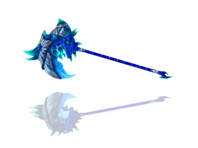 Frozen Bone Hammer Low-poly 3D model