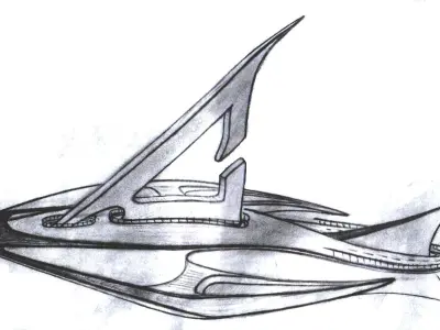 abstract ship Free 3D model